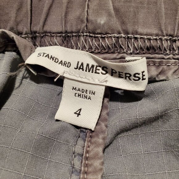 James Perse Women's Ripstop Gray Casual Pants Sz 4 - Picture 3 of 4
